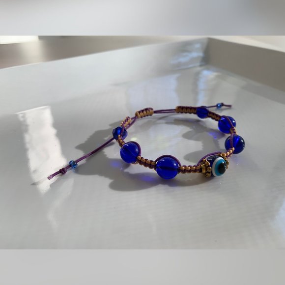 Swarovski Beaded Crochet Handmade Bracelet - Picture 3 of 6